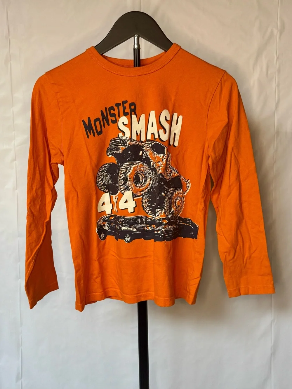 OshKosh B'gosh Orange 'Monster Smash' Long Sleeve Tee